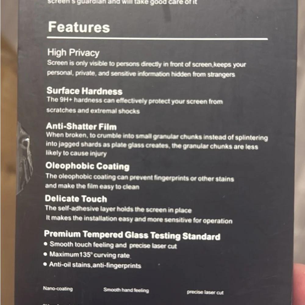 Privacy Glass Screen Protectorfor iPhone 12 Pro Max